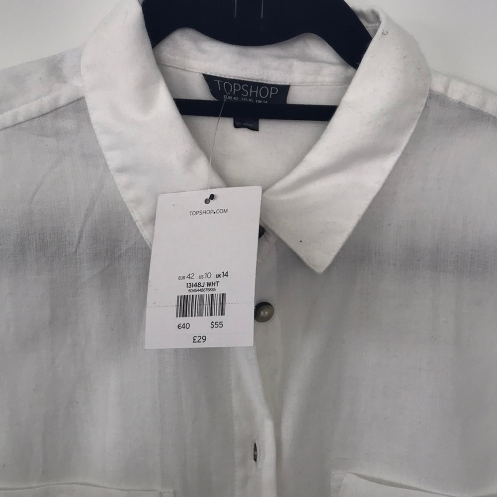 Topshop white button down - Picture 2 of 5